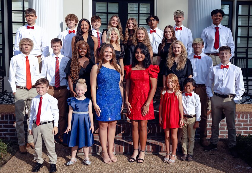 Pictured to the left are (Front left to right): Robert Gray, Tinley Hill, Sianna Payne, Selena Rodriguez, Jaycee Wooten, & Axel Borraz. (Second row left to right): Houston Moore, Jarrett Carithers, Miesha Johnson, Maylie Holt, Parker Stanley, & Canyon Wright. (Third row left to right): LaMaya Southward, Ameslee Moore, Jacey Deaton, & Carlee Sparks. (Back row left to right): Carter Harris, Langston Barker, Madden Wood, Brilei Dees, Lilly Sparks, Jesus Hernandez, Collin Evetts, & Phildren Loaeza.