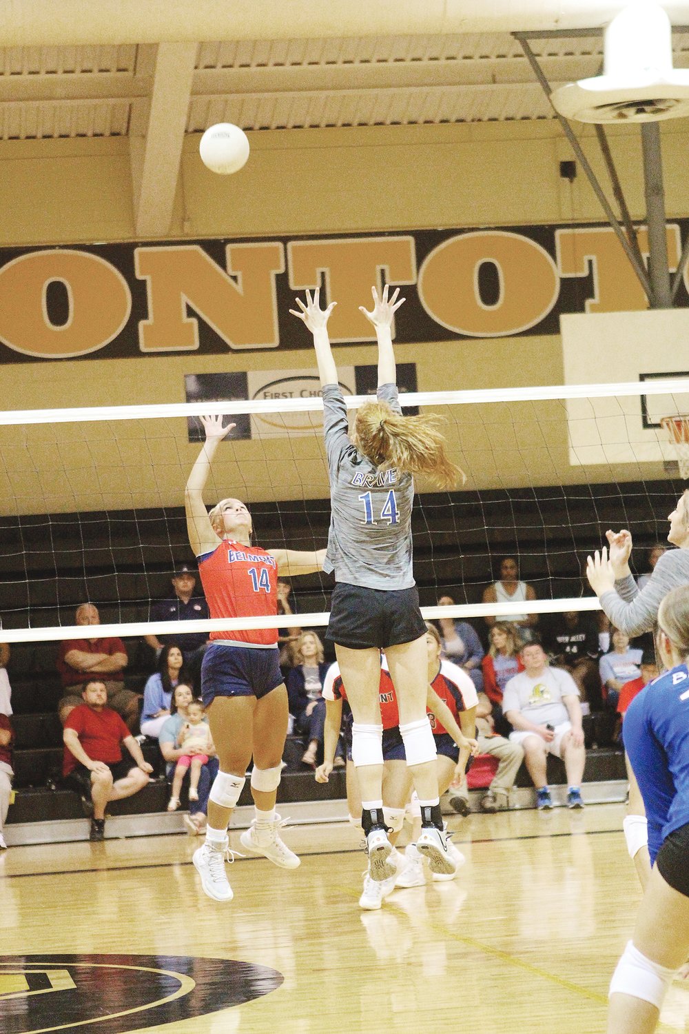 TC volleyball v Belmont at Pontotoc Classic 8-6-2022
