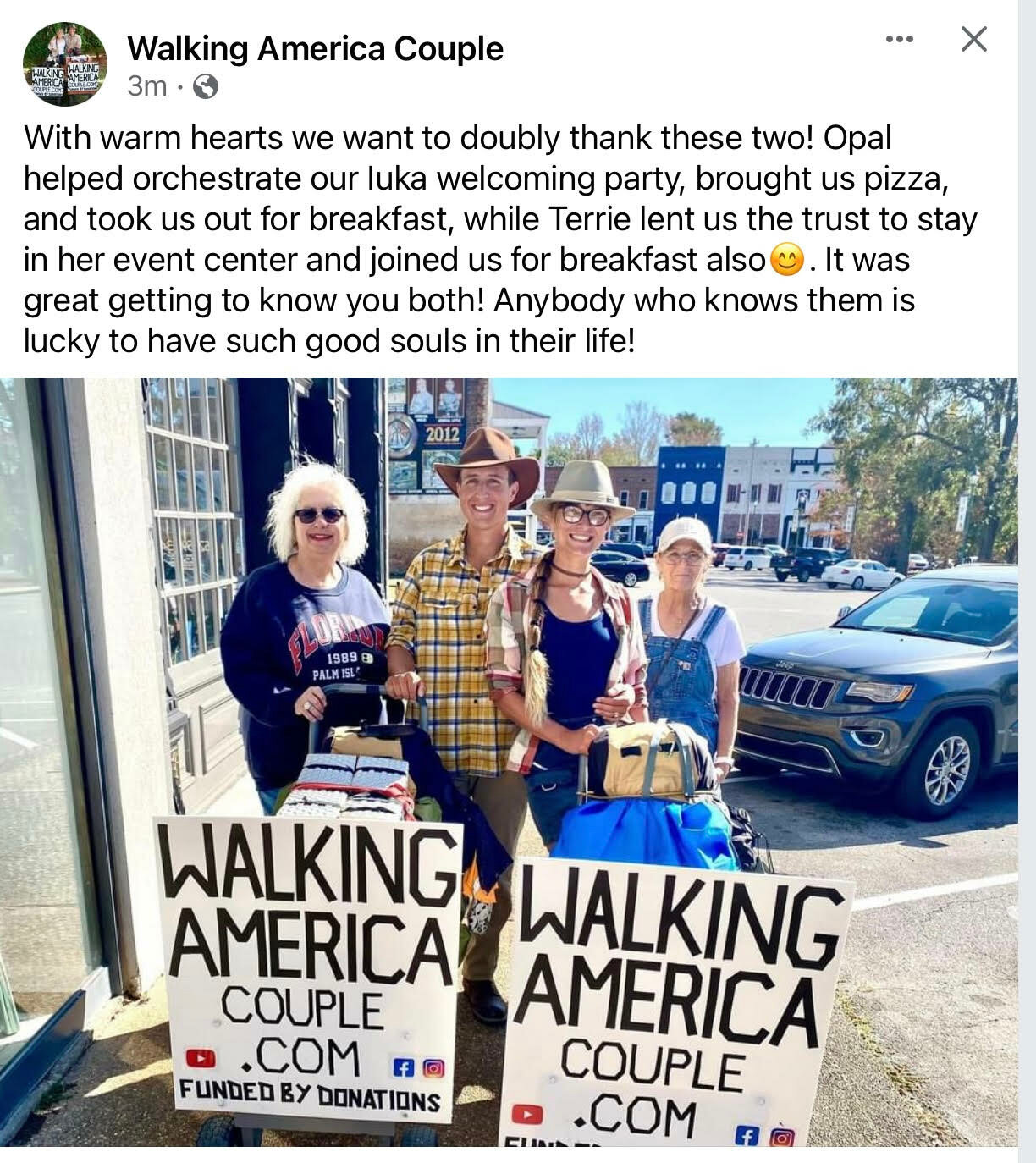The Facebook Post the Couple Made Regarding the Welcoming.