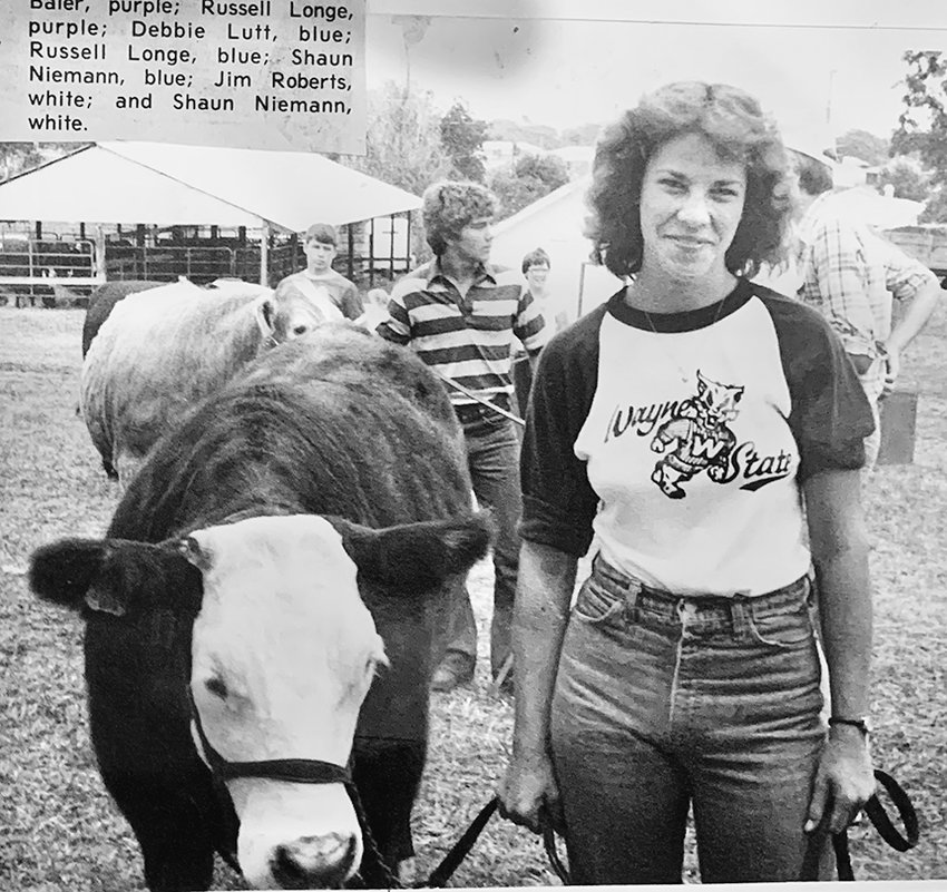 Megan (Owens) Marr had the champion heifer in the Wayne County 4-Beef Carcass contest in 1979.