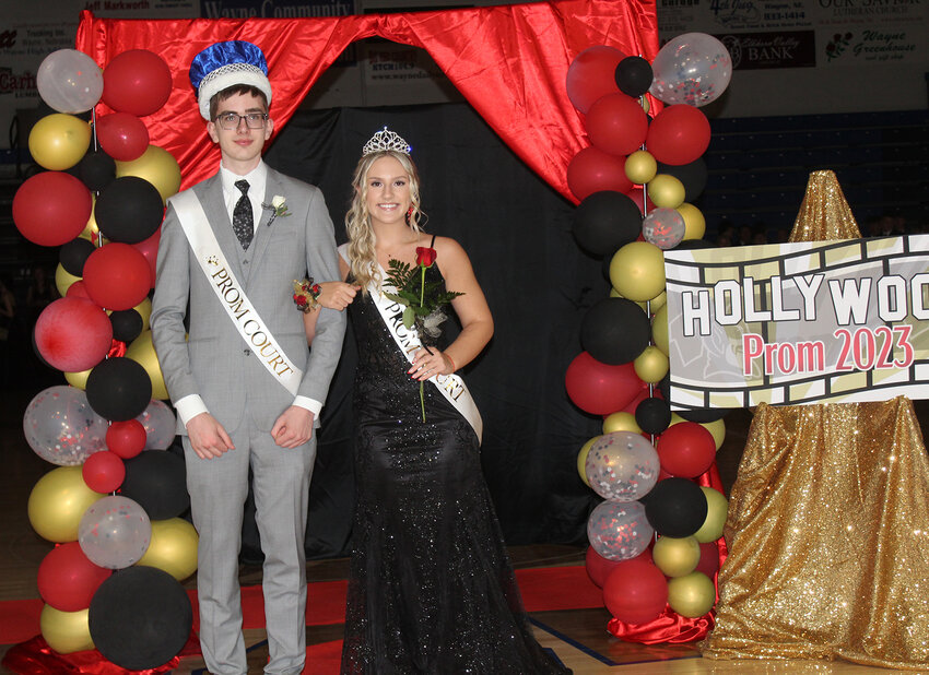 Evan Allemann and Candace Heggemeyer were chosen as the 2023 Prom King and Queen at Wayne High School.