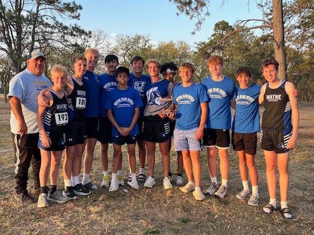 Wayne girls cross country team won the Lincoln Lutheran Invite. The Blue Devils team score was 41.