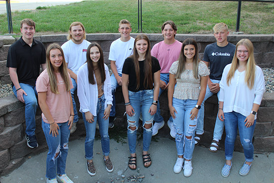 Wayne High School Homecoming candidates for this year include (front) Taytem Sweetland, Reagan Baker, Rubie Klausen, Hope O'Reilly and Sydney Redden. (back) Kaden Hopkins, Mason Frevert, Tanner Walling, James Dorcey and Brandon Bartos.