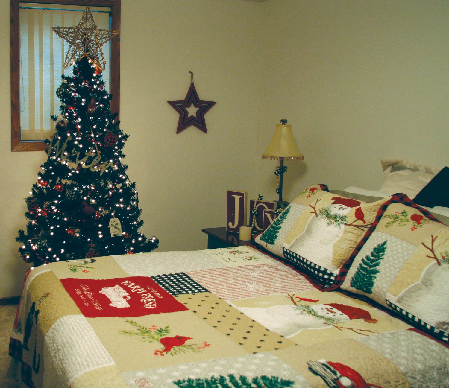 Bedrooms in Sheryl's home have also been decorated for this year's Tour of Homes.