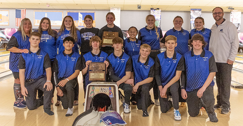 Wayne High's boys and girls bowling teams rolled their way to the B-3 District title Tuesday at King's Lanes in Norfolk. They also had six individuals qualify for singles competition, with Jessi Jensen and Brogan Foote claiming individual titles.